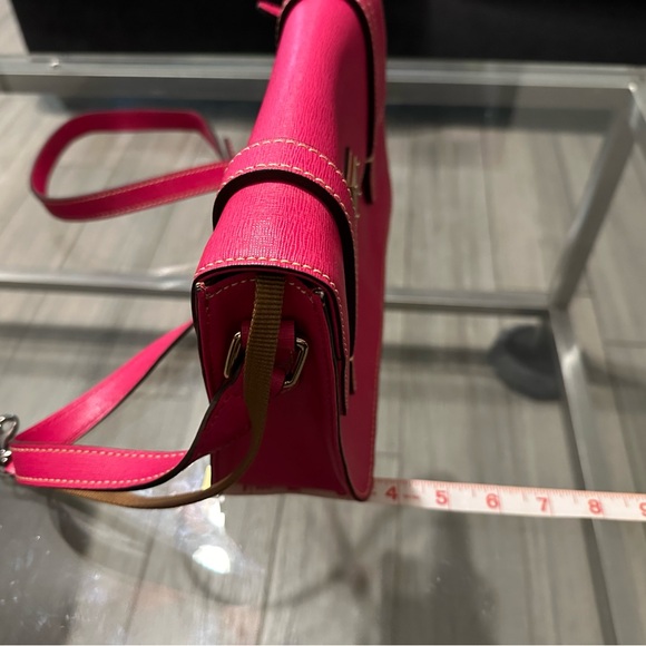 Dooney and Bourke Small Fuchsia Flap bag - Picture 10 of 15